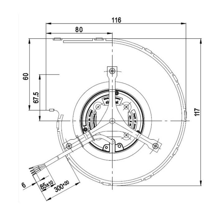 THERMOROSSI Ventilateur centrifuge pour poêle à granulé pellet