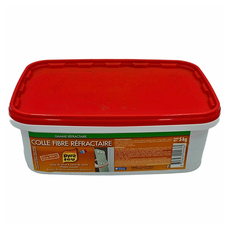 Colle fibre réfractaire - seau de 5kg