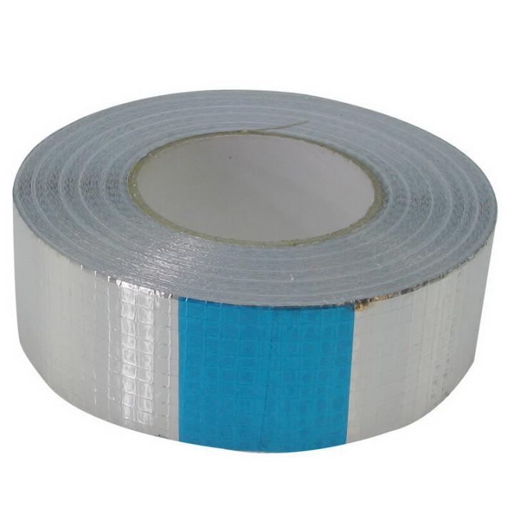 Ruban adhésif, scotch aluminium armé hautes températures 10m