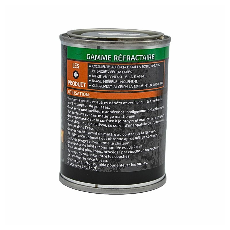 Mastic réfractaire hautes températures 1200C - pot 450g