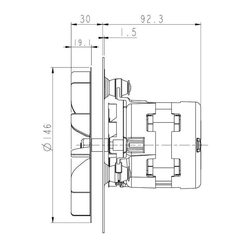 PALAZZETTI Ventilateur extracteur des fumées pour poêle à granulé