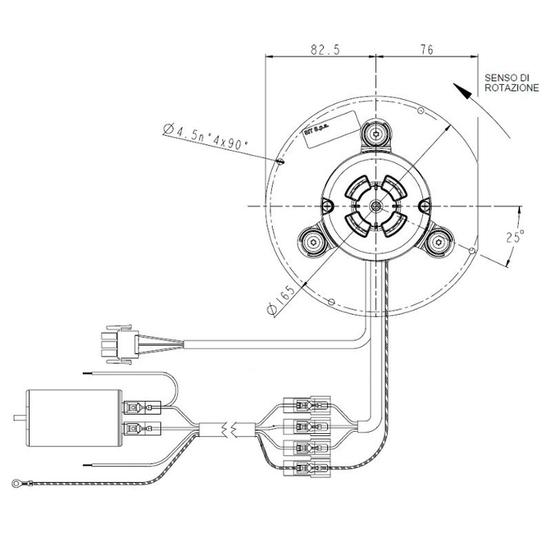 PALAZZETTI Ventilateur extracteur des fumées pour poêle à granulé