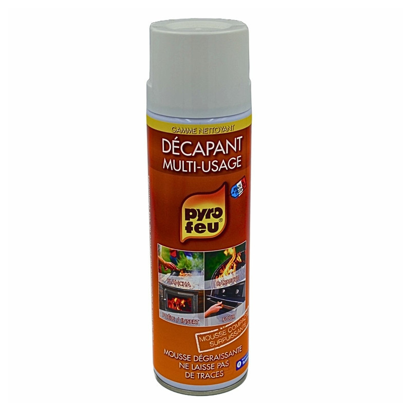 Décapant vitres foyers et inserts multi-usages - Aérosol 500ml