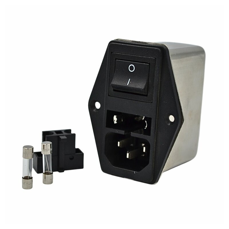 Connecteur prise IEC C14 avec interrupteur poêle à granulé pellet