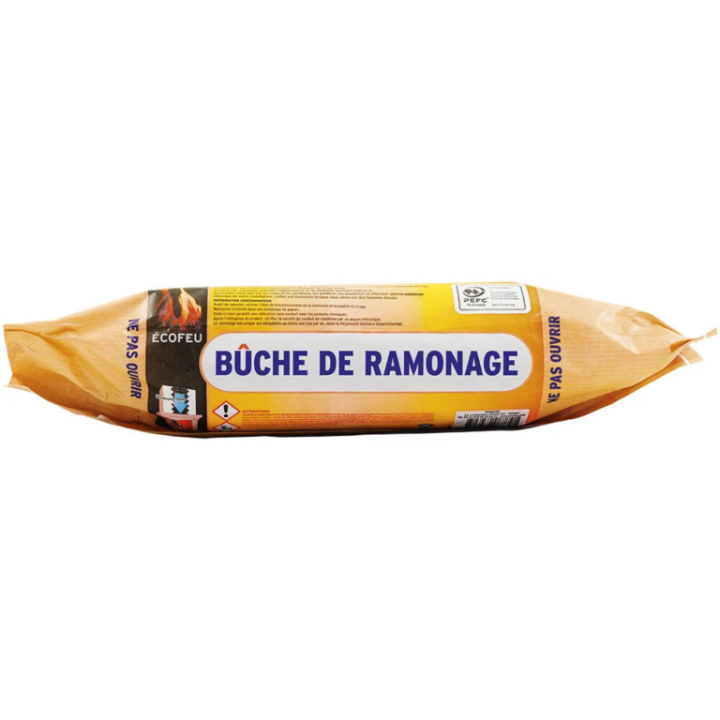 Bûche de ramonage meilleure assurance sans dangers poêle cheminée