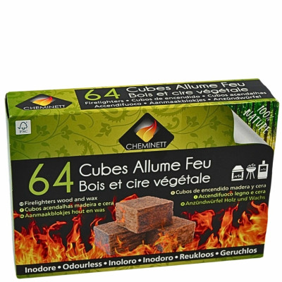 Allume-feu naturel, écologique pour barbecue, cheminée et poêle