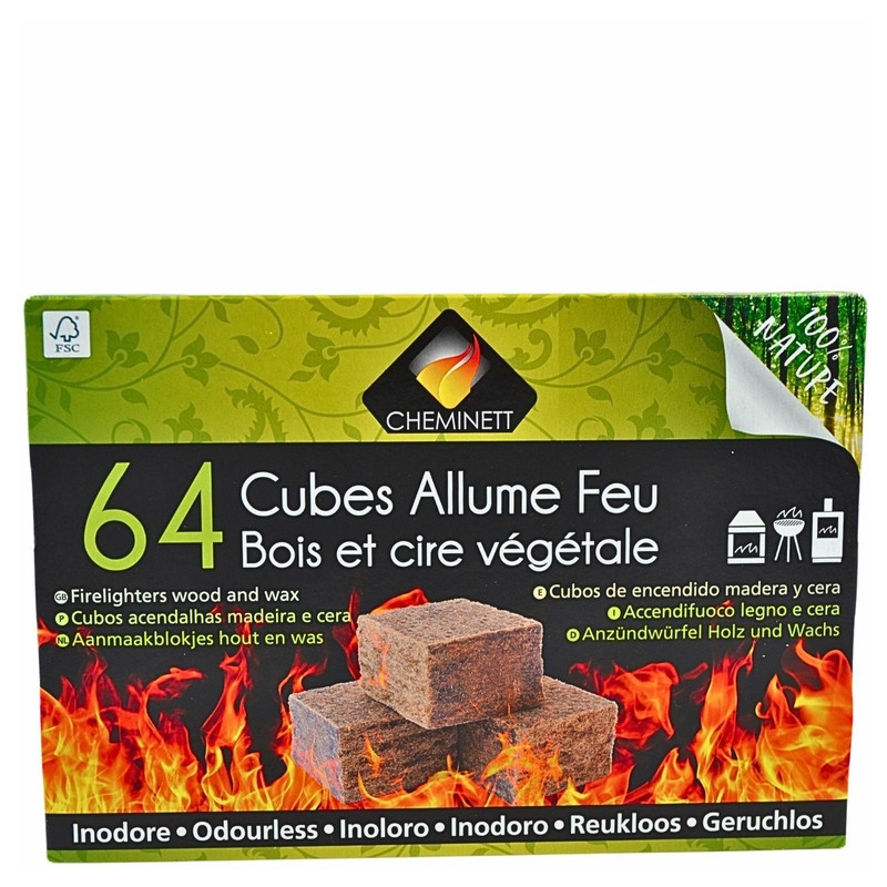 Allume-feu naturel, écologique pour barbecue, cheminée et poêle