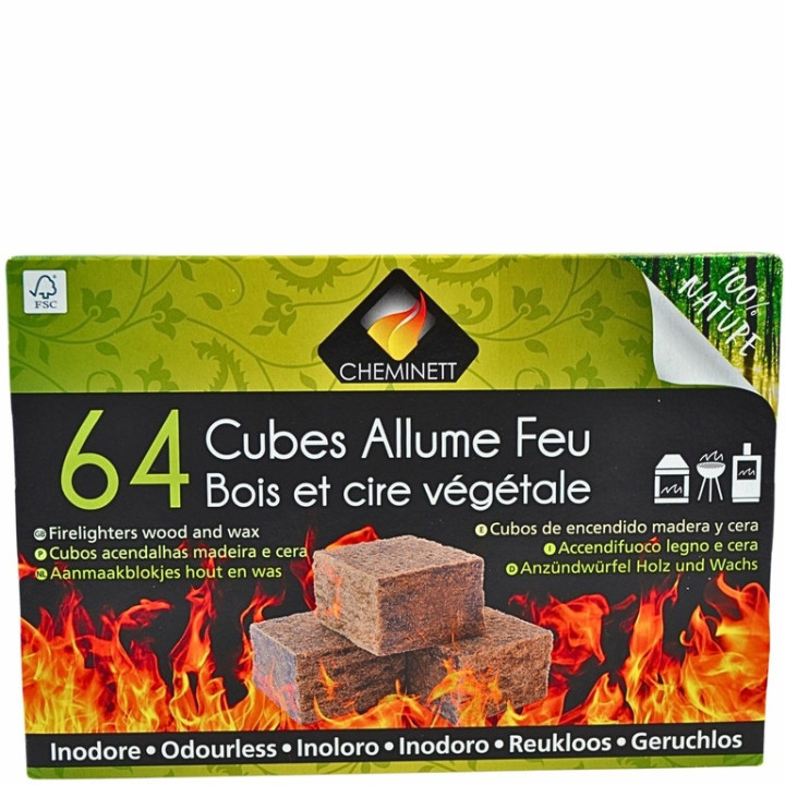 Allume-feu naturel, écologique pour barbecue, cheminée et poêle