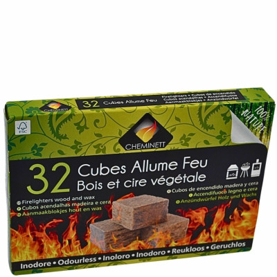 Allume-feu naturel, écologique pour barbecue, cheminée et poêle