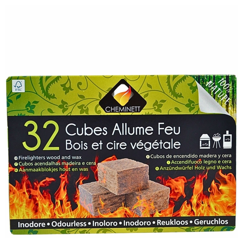 Allume-feu naturel, écologique pour barbecue, cheminée et poêle