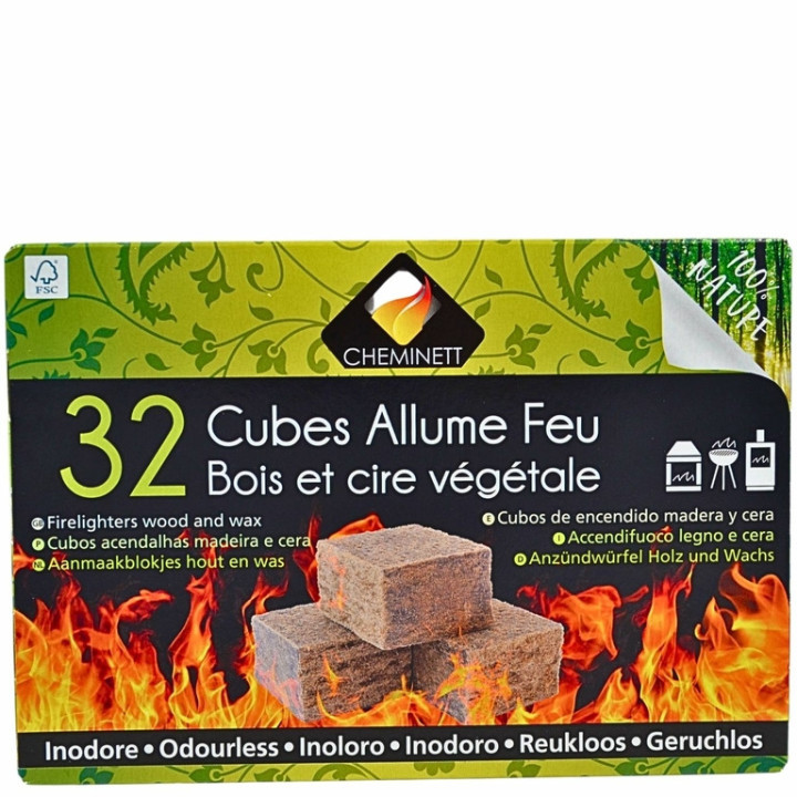 Allume-feu naturel, écologique pour barbecue, cheminée et poêle
