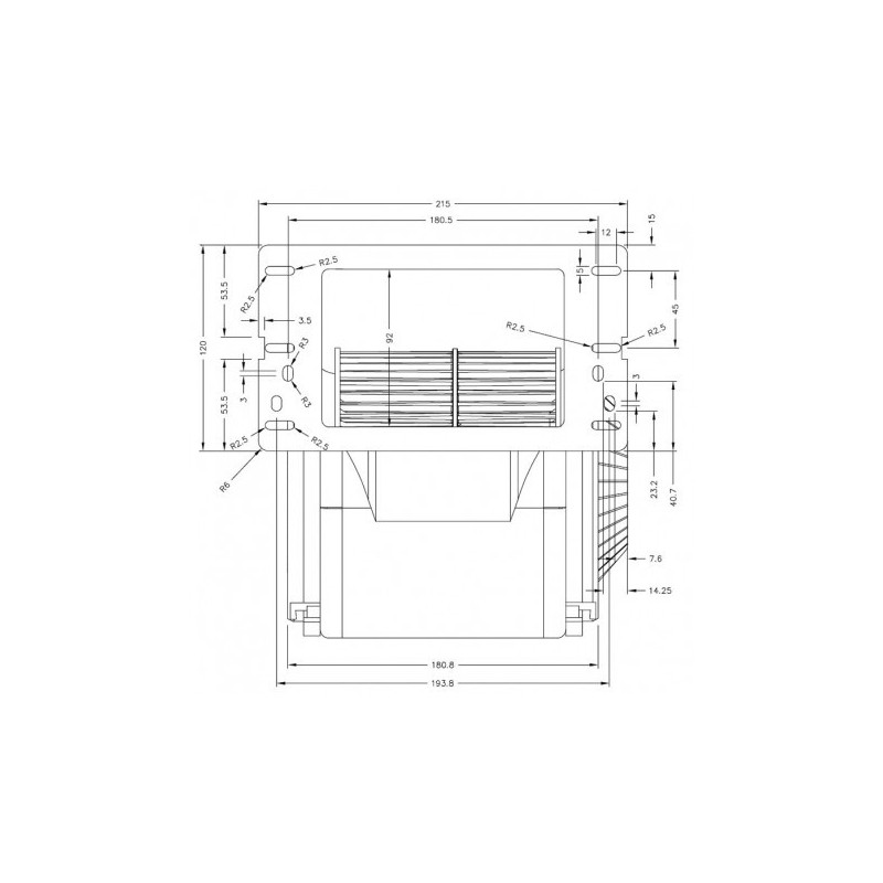 KAUSIFLAM Ventilateur centrifuge d'air pour poêle à granulé