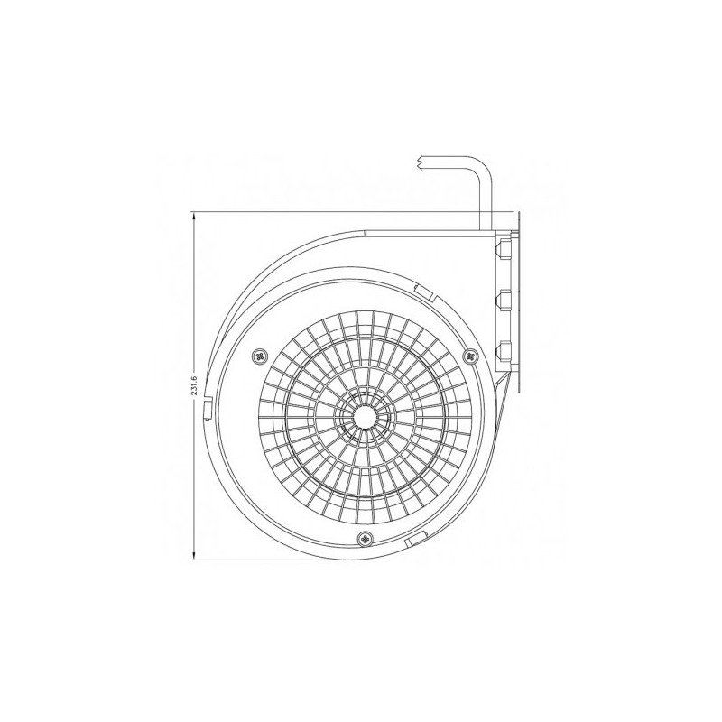 KAUSIFLAM Ventilateur centrifuge d'air pour poêle à granulé
