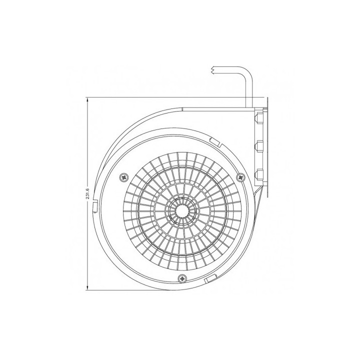 KAUSIFLAM Ventilateur centrifuge d'air pour poêle à granulé