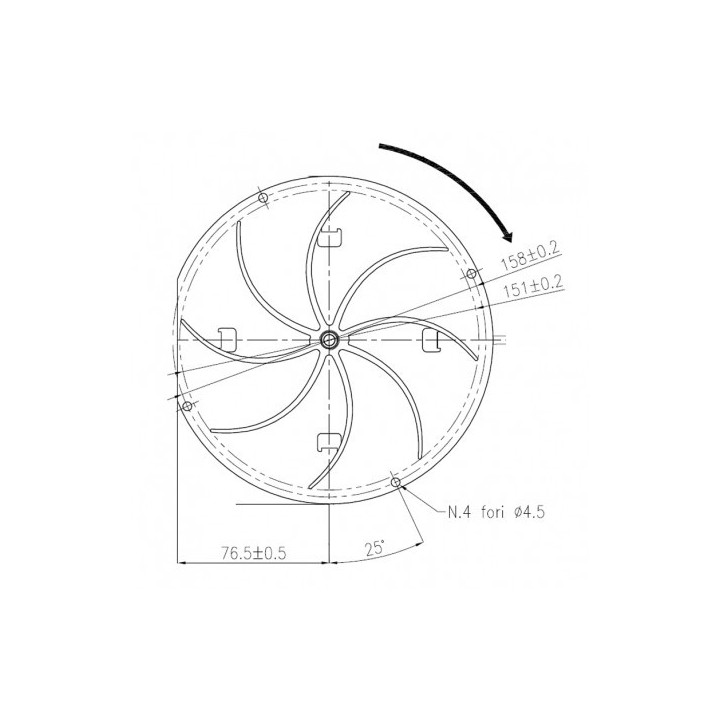 Ventilateur extracteur des fumées pour poêle à granulé VFC2A23