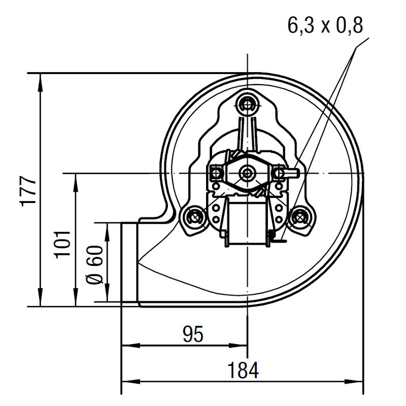 PALLADIO VENTILATEUR EXTRACTEUR DES FUMEES pour poêle à granulé