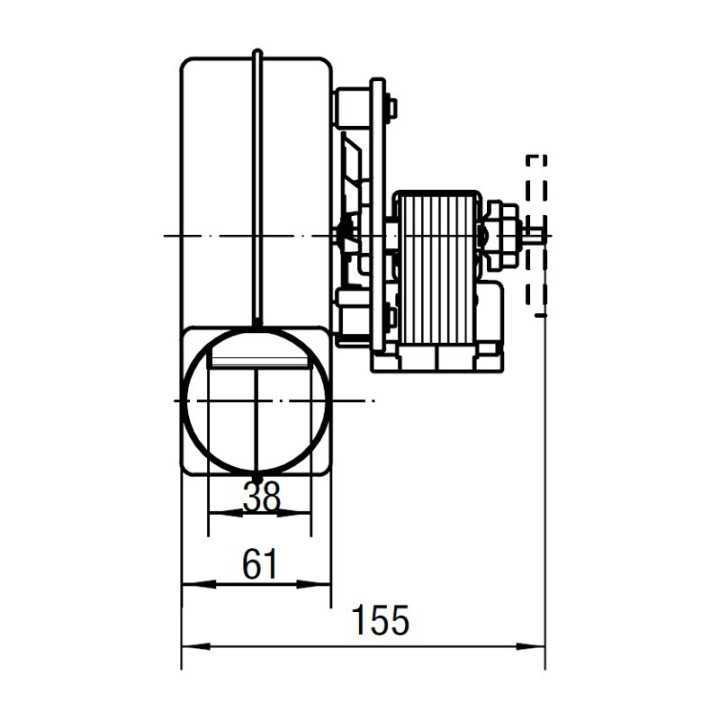 PALLADIO VENTILATEUR EXTRACTEUR DES FUMEES pour poêle à granulé