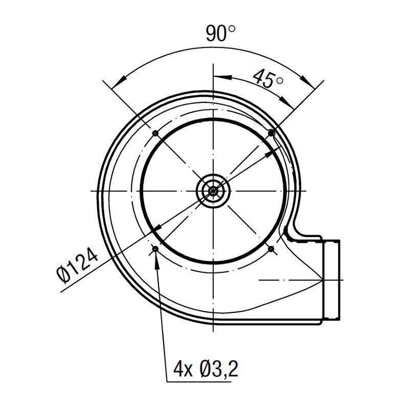 PALLADIO VENTILATEUR EXTRACTEUR DES FUMEES pour poêle à granulé