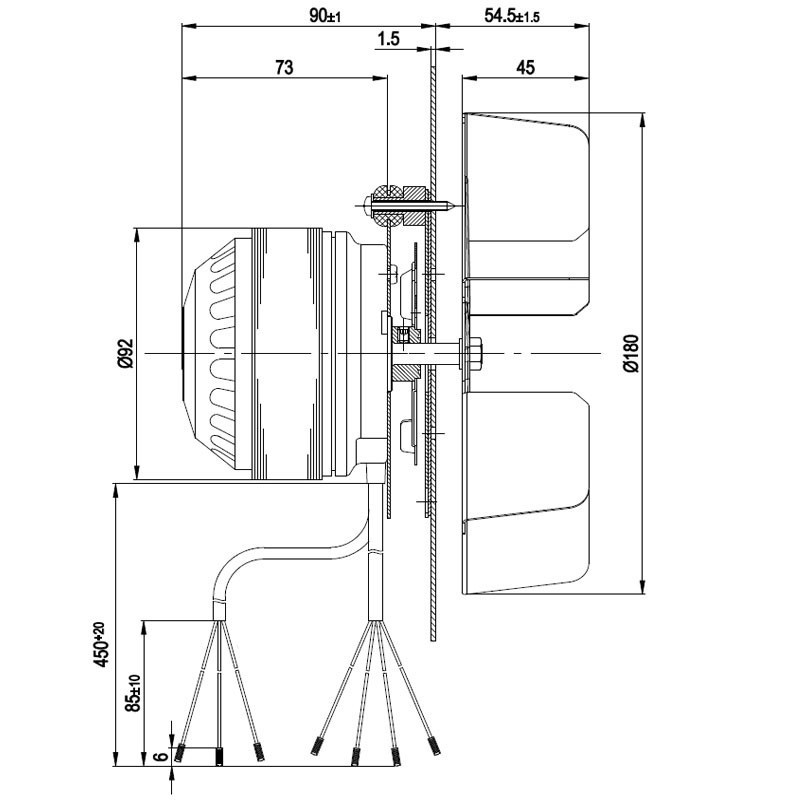MCZ VENTILATEUR EXTRACTEUR DES FUMÉES pour poêle à granulé