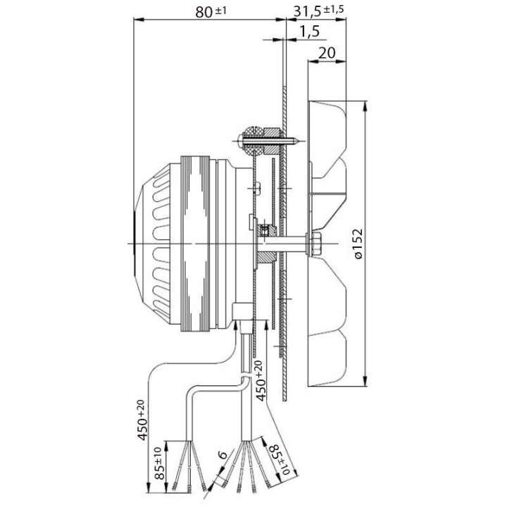 DEVILLE Ventilateur extracteur des fumées pour poêle à granulé