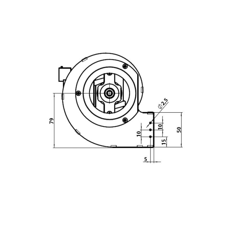 EXTRAFLAME Ventilateur centrifuge double poêle à granulé