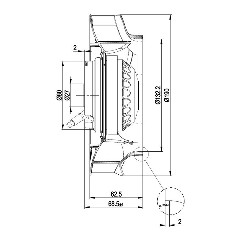 ATLANTIC NUANCE VENTILATEUR d'air pour poêle à granulé pellet