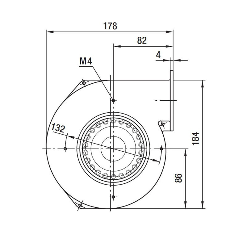CLAM VENTILATEUR CENTRIFUGE pour poêle à granulé pellet