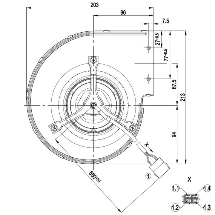 KARMEK ONE VENTILATEUR CENTRIFUGE pour poêle à granulé