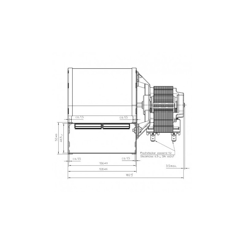 SICALOR VENTILATEUR CENTRIFUGE pour poêle à granulé pellet