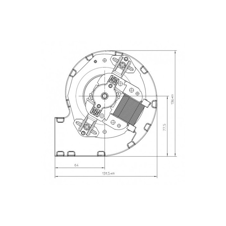 SICALOR VENTILATEUR CENTRIFUGE pour poêle à granulé pellet