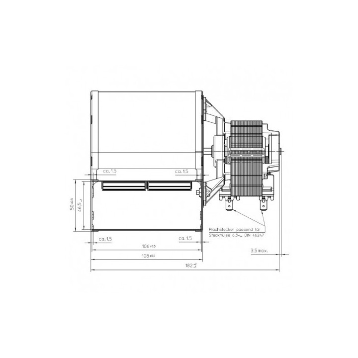 PALAZZETTI VENTILATEUR CENTRIFUGE pour poêle à granulé pellet