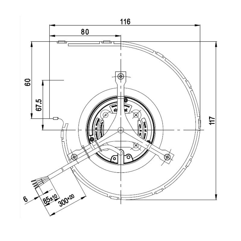 EXTRAFLAME Ventilateur centrifuge compatible pour poêle à granulé