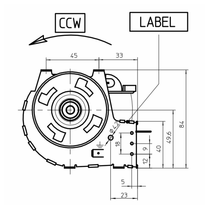 COLA VENTILATEUR TANGENTIEL pour poêle à granulé pellet