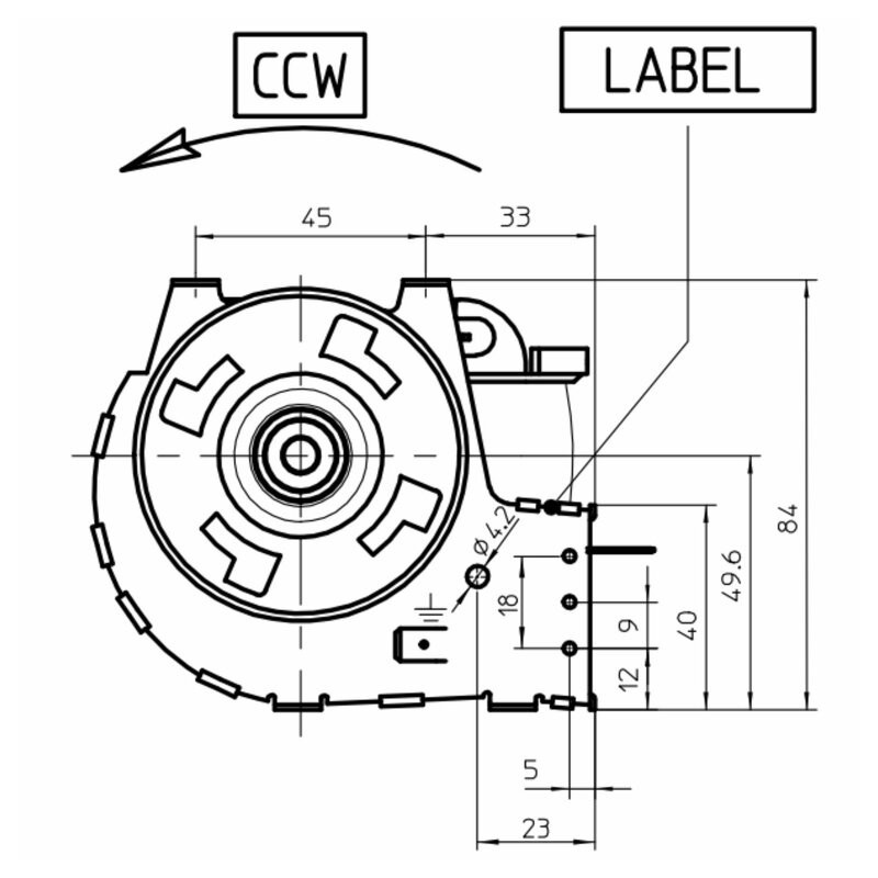 SUPERIOR VENTILATEUR TANGENTIEL pour poêle à granulé pellet