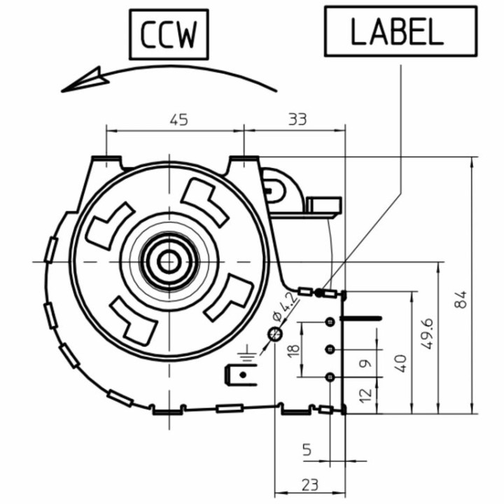SUPERIOR VENTILATEUR TANGENTIEL pour poêle à granulé pellet