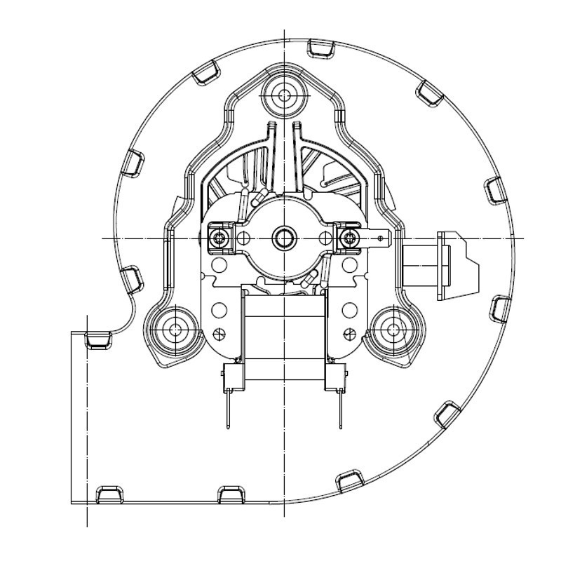 DAL ZOTTO Ventilateur centrifuge pour poêle à granulé pellet