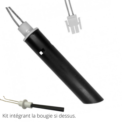 COLA BOUGIE cristal de quartz d'allumage D25 pour poêle à granulé
