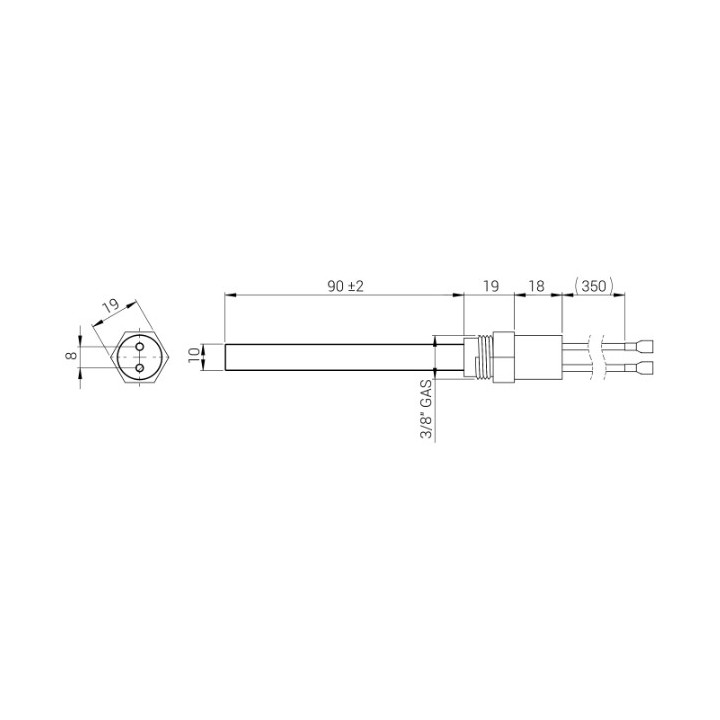 SUTI Bougie d'allumage cristal de quartz pour poêle à granulé