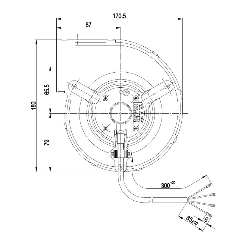 VENTILATEUR CENTRIFUGE pour poêle à granulé pellet 215x71