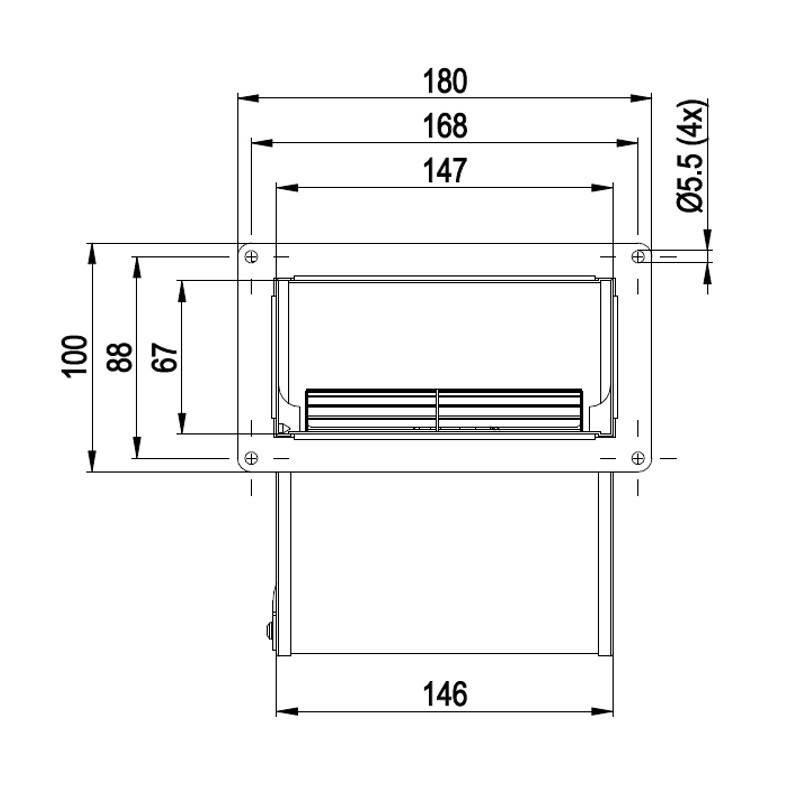 VENTILATEUR CENTRIFUGE pour poêle à granulé pellet 147-67