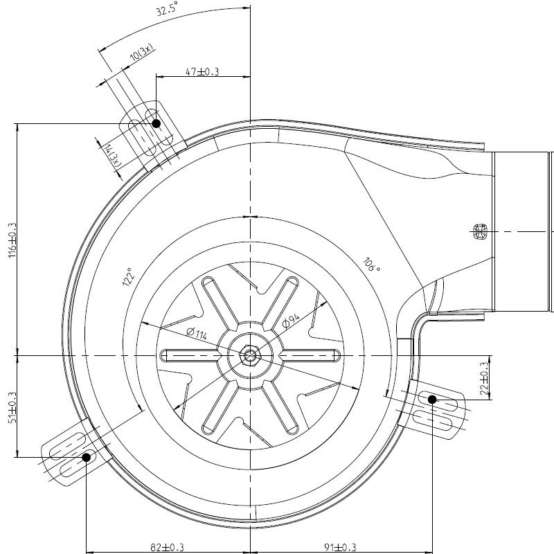 EXTRAFLAME Ventilateur extracteur des fumées poêle à granulé