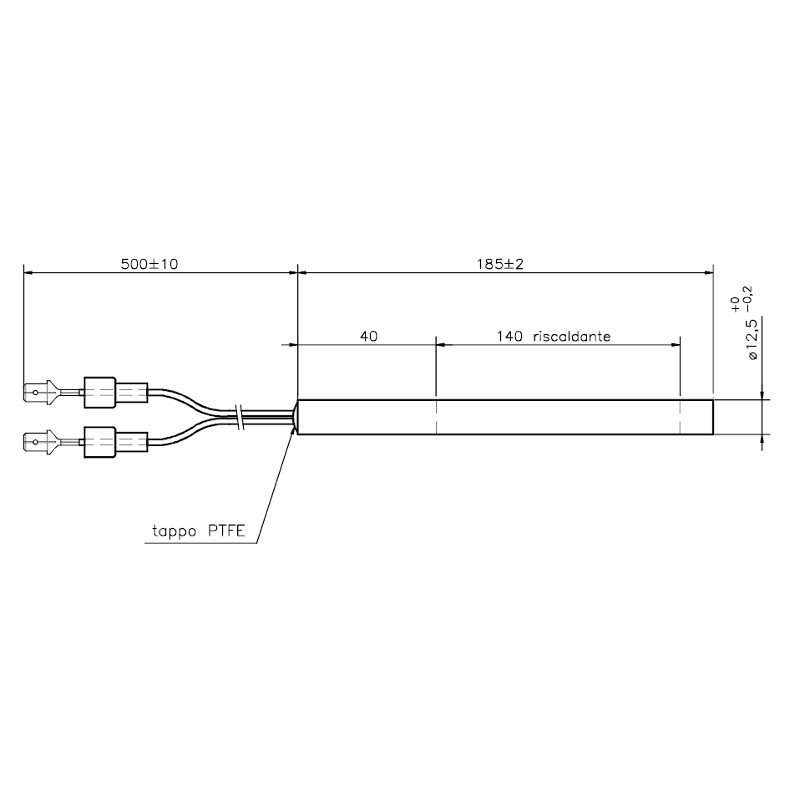 DAL ZOTTO Bougie d'allumage compatible pour poêle à granulé