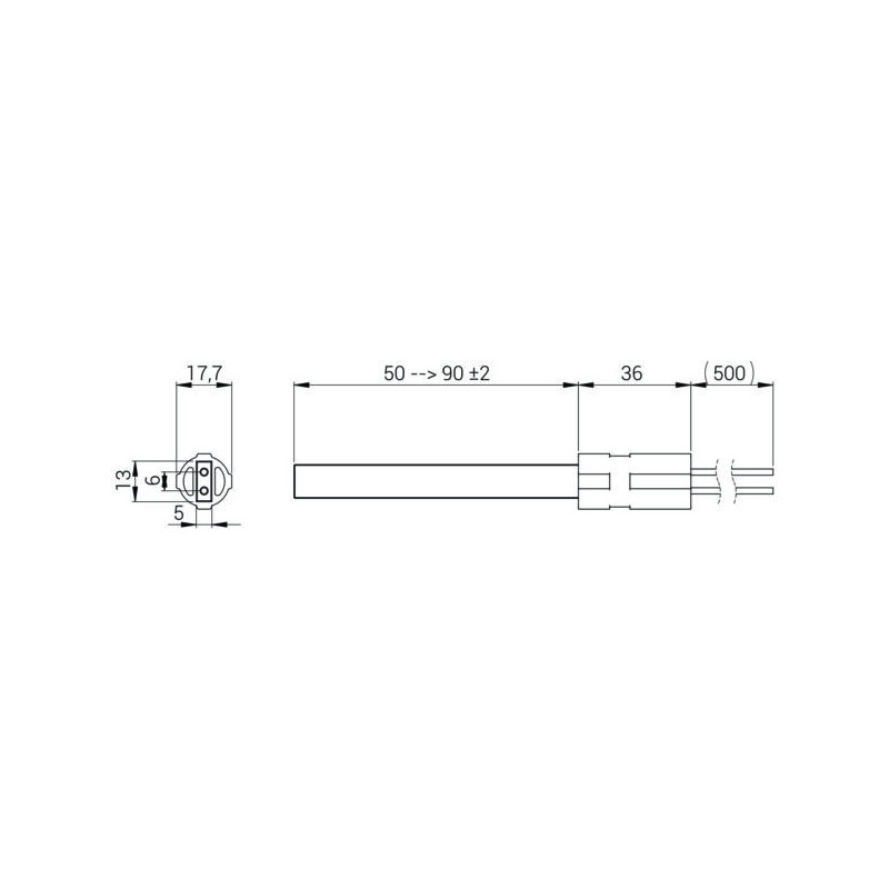 CRISTAL DE QUARTZ bougie résistance pour poêle à granulé 90/400W