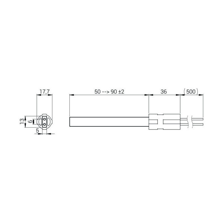 CRISTAL DE QUARTZ bougie résistance pour poêle à granulé 90/400W