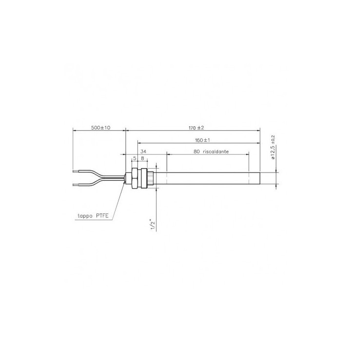 PALAZZETTI Bougie d'allumage compatible pour poêle à granulé