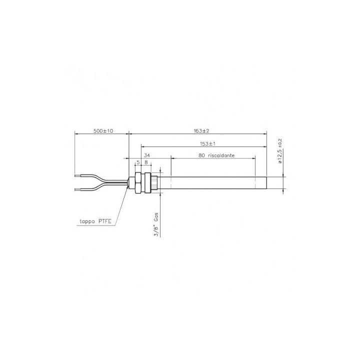 WHITFIELD Bougie d'allumage résistance pour poêle granulé pellet